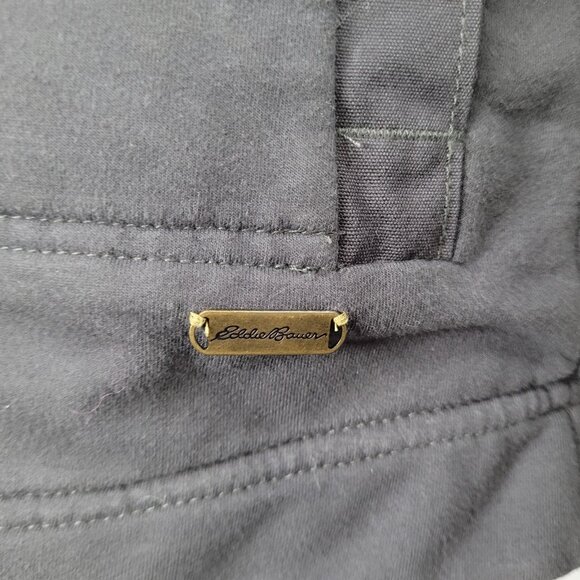 Eddie Bauer Grey Sherpa Lined Hooded Fur Trim Full Zip Jacket Size Medium M - Picture 12 of 16